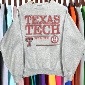 Vtg Texas Tech Red Raiders Sweatshirt Retro 90s Texas Tech University Shirt